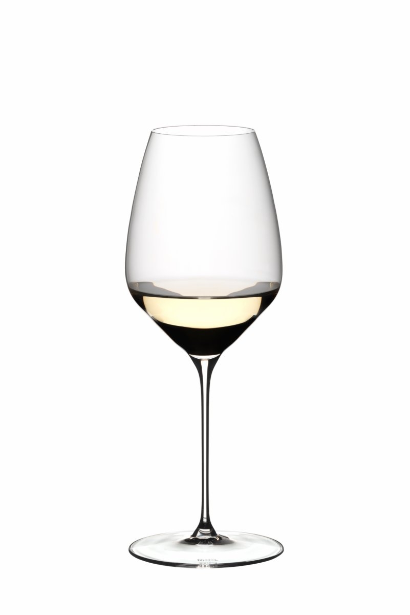 Druespesifikt vinglass for riesling/zinfandel fra Riedels serie Veloce.